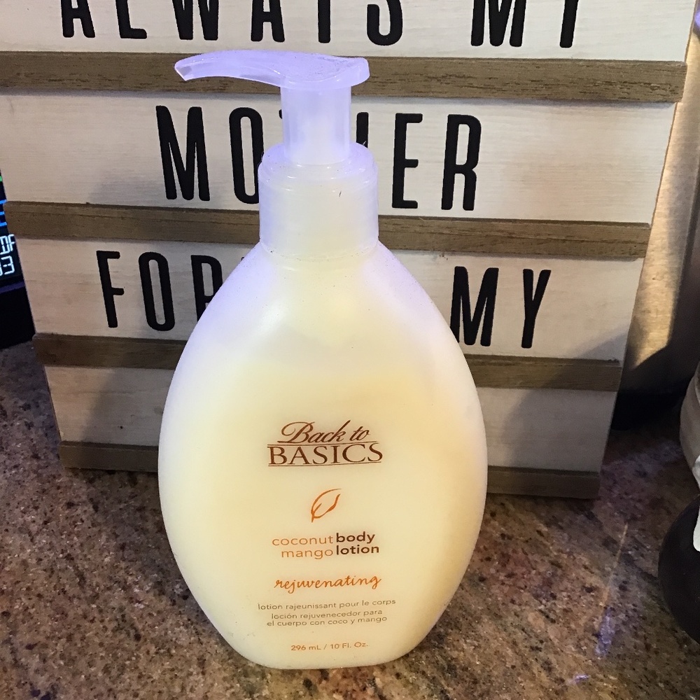 Back to Basics Coconut Body Mango lotion 10oz. Discontinued Rare HTF